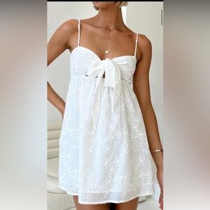 White Strapless Princess Polly Dress